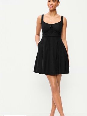 Old Navy Black Tank Swing Dress with Pockets